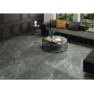 SAMPLE Terravito Ivvano carreau mural et de sol - 59x119cm - 10.5mm - rectifié - Aspect pierre naturelle - Noir SW1130660