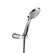 Hotbath Mate Ensemble de douchette support mural réglable avec douchette et flexible de douche chrome SW11680