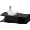 Duravit D-neo Meuble sous vasque 100x48x26cm sans tiroirs Chêne (noir) mat SW641214