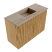 Mondiaz JOYA-DLUX 60cm toiletmeubel - kleur Oak - Wastafel FAYE positie Midden 1 kraangat kleur Saba. SW1424159