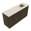 Mondiaz JOYA-DLUX 80cm toiletmeubel - kleur Shadow - Wastafel FAYE positie Rechts 1 kraangat kleur Meli. SW1424886