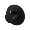 Brauer Black Edition inbouwthermostaat - inbouwdeel - 1 gladde knop - mat zwart SW238171