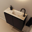MONDIAZ TURE-DLUX Meuble toilette - 60cm - Urban - EDEN - vasque Frappe - position droite - 1 trou de robinet SW1102616