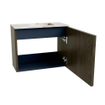 Mondiaz JOYA-DLUX Meuble de toilette 50cm - couleur Shadow - Vasque FAYE position Droite Sans trou de robinet couleur Frappe SW1422643