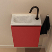 MONDIAZ TURE-DLUX Meuble toilette - 40cm - Fire - EDEN - vasque Opalo - position gauche - 1 trou de robinet SW1104282