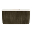 Mondiaz JOYA-DLUX 83.2cm toiletmeubel - ronding links en rechts kleur Shadow - Wastafel FAYE positie Midden Zonder kraangat kleur Meli. SW1424939