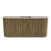 Mondiaz JOYA-DLUX Meuble de toilette 93.2cm - arrondis gauche et droite couleur Dusk - Vasque FAYE position Milieu 1 trou de robinet couleur Arena. SW1425795