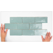 Terravito Galeno wandtegel - 7.5x15cm - 8.5mm - Rechthoek - Groen glans SW359883