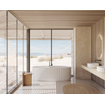 Riho Catching Waves Baignoire îlot - 174x82x56.5cm - White matt SW1185389