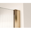 Fortifura Galeria inloopdouche - 50x200cm - ribbelglas - wandarm - Geborsteld koper PVD (Koper) SW877066