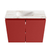 MONDIAZ TURE-DLUX Meuble toilette - 60cm - Fire - EDEN - vasque Frappe - position centrale - 1 trou de robinet SW1102734