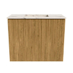 Mondiaz JOYA-DLUX 50cm toiletmeubel - kleur Oak - Wastafel FAYE positie Midden Zonder kraangat kleur Nata. SW1424006