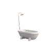 Gardentub Baignoire îlot (extérieur) - 194x94x66cm - synthétique - compatible à l'extérieur - blanc mat SW1017090
