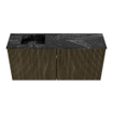 Mondiaz JOYA-DLUX 90cm meuble de salle de bains - couleur Shadow - Vasque FAYE position Gauche Sans trou de robinet couleur Lava. SW1422858