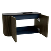 Mondiaz JOYA 71.6cm toiletmeubel - ronding links kleur Shadow - Wastafel FAYE positie Rechts Zonder kraangat kleur Urban. SW1421532