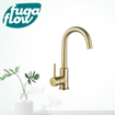 FugaFlow Eccelente Sobrado Mitigeur lavabo rehaussé avec bec rotatif Laiton brossé PVD SW1123451