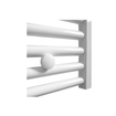 Sanicare electrische design radiator 111,8 x 45 cm. wit met WiFi thermostaat zwart SW1000651
