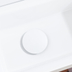 FortiFura Fuente Pack Lave-mains - 40x22x11.5cm - 1 trou de robinet - céramique - robinet Blanc mat - Blanc brillant SW1111464