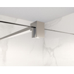 FugaFlow Eccelente Vetro inloopdouche - 30x200cm - helder glas - wandarm - chroom SW1468295