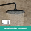 Hansgrohe Crometta hoofddouche 240 1jet mat zwart SW793717