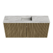 Mondiaz JOYA-DLUX 90cm meuble de toilette - couleur Dusk - Vasque FAYE position Milieu Sans trou de robinet couleur Glace. SW1423157