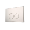 QeramiQ Push Plaque de commande DualFlush pour bâti-support Geberit UP320 Métal Rond blanc mat SW706190