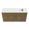 Mondiaz JOYA 80cm meuble de salle de bains - couleur Dusk - Vasque FAYE position Droite Sans trou de robinet couleur Talc. SW1421573