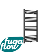 FugaFlow Eccelente Acces Radiateur 60x100cm droit raccordement au centre 424watt noir mat SW1123346