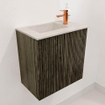 Mondiaz JOYA-DLUX Meuble de toilette 40cm - couleur Shadow - Vasque FAYE position Gauche 1 trou de robinet couleur Ostra. SW1422979