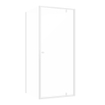 Sealskin Contour Porte pivotante avec paroi latérale 90x90x200 cm, verre de sécurité clair 6 mm Blanc mat SW696335