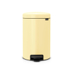 Brabantia NewIcon Pedaalemmer - 12 liter - kunststof binnenemmer - mellow yellow SW1026512