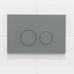 Duravit Me by starck Toiletset - inbouwreservoir met UP320 spoelmachine - softclose zitting - kunststof licht grijs bedieningsplaat - ronde knoppen - licht grijs SW1574326