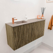 Mondiaz JOYA-DLUX 91.6cm meuble de salle de bains WC - arrondi droite couleur Dusk - Vasque FAYE position Gauche 1 trou de robinet couleur Saba. SW1426085