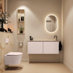 MONDIAZ TURE-DLUX Meuble toilette - 120cm - Rosee - EDEN - vasque Frappe - position droite - 1 trou de robinet SW1102987