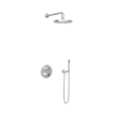 Hotbath Get together IBS1A Regendoucheset inbouw - 35cm wandarm - 25cm ronde hoofddouche - staafhanddouche - chroom SW18260