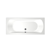 Xenz Lagoon Duobad - 170x75x53 - afvoer Midden - acryl - wit SW102938