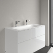 Villeroy & Boch Finion lavabo meuble - avec 2 trous de robinet 100x50cm - Ceramic+ sans trop-plein stone white SW209574