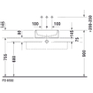 Duravit Philippe Starck lavabo à poser sans trou de robinetterie sans trop-plein 46cm blanc 0308307