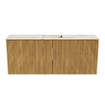 Mondiaz JOYA-DLUX 100cm meuble de salle de bains WC - couleur Oak - Vasque FAYE position Milieu Sans trou de robinet couleur Nata. SW1424025