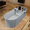 Mondiaz freeze Baignoire îlot - 180x85x60cm - Couleur Oro / Talc SW1015099