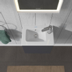 Duravit ME by Starck lave-mains pour meuble 43x30cm avec 1 trou de robinet à droite avec trop-plein avec WonderGliss blanc SW84169