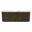 Mondiaz JOYA-DLUX 113.2cm toiletmeubel - ronding links en rechts kleur Shadow - Wastafel FAYE positie Midden Zonder kraangat kleur Frappe. SW1422718