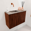 Mondiaz JOYA-DLUX 60cm toiletmeubel - kleur Ruby - Wastafel FAYE positie Links Zonder kraangat kleur Oza. SW1425501