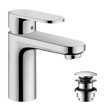 Hansgrohe Vernis Blend Wastafelkraan - opbouw - 16cm - met afvoerplug - chroom SW1174268