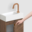 Clou InBe Fonteinonderkast - 36x55x18cm - rechts - donker eiken SW1209482
