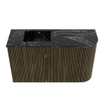Mondiaz JOYA-DLUX 71.6cm toiletmeubel - ronding rechts kleur Shadow - Wastafel FAYE positie Links Zonder kraangat kleur Lava. SW1422860
