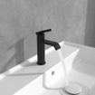 Villeroy & Boch Dawn ensemble de robinet à une poignée - noir mat SW974123