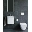 Duravit Viu WC suspendu sans rebord compact à chasse profonde 37x48cm avec fixation dissimulée blanc SW297127