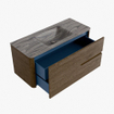 Mondiaz CIRO-DLUX Meuble de salle de bains - 110x45x50cm - lavabo solid surface Sombra - 1 vasque au milieu - 1 trou de robinetterie - 2 tiroirs - Dusk SW1533379
