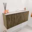 Mondiaz JOYA-DLUX 90cm meuble de salle de bains - couleur Dusk - Vasque FAYE position Droite 1 trou de robinet couleur Ostra. SW1423385